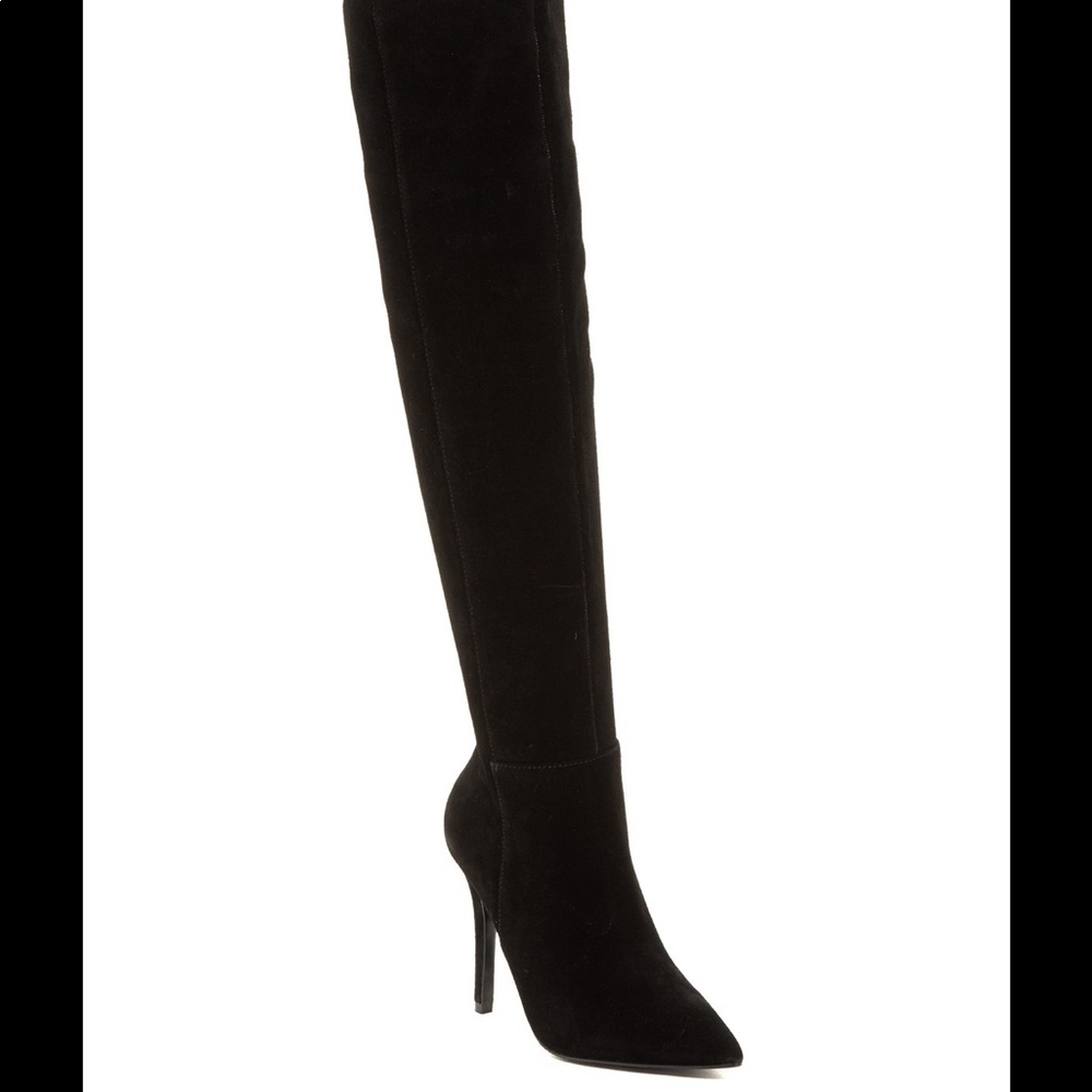 ALDO seania black genuine suede boots